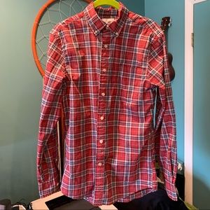 Red/black/white plaid Sonoma button down shirt